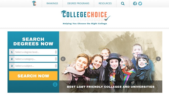 college choice wordpress site