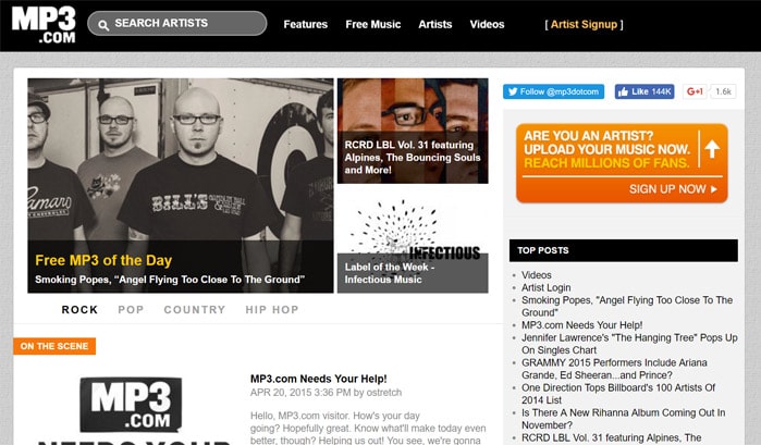 mp3 wordpress site