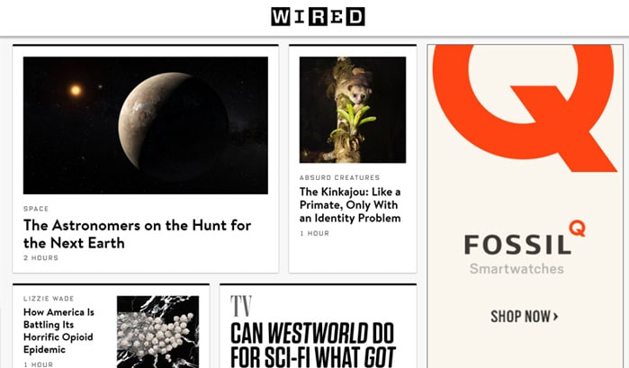 wired wordpress site