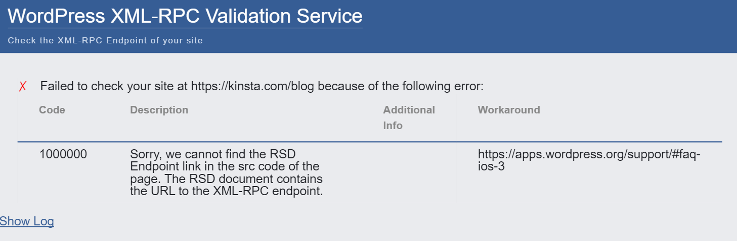 WordPress XML-RPC-validator