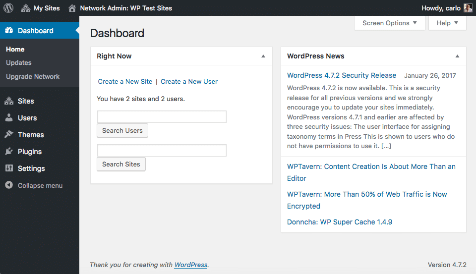 The Network Dashboard