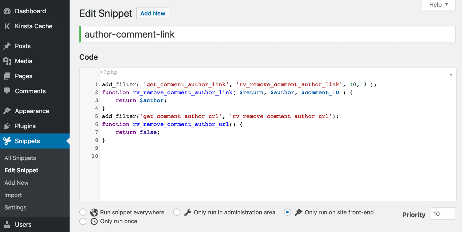 Links in WordPress-reacties verwijderen