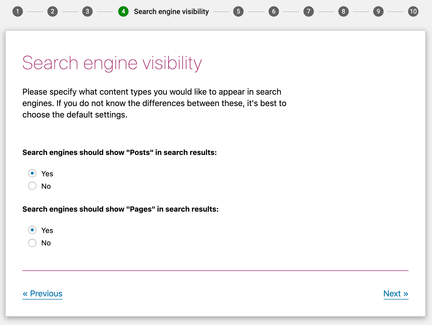 Post type visibility