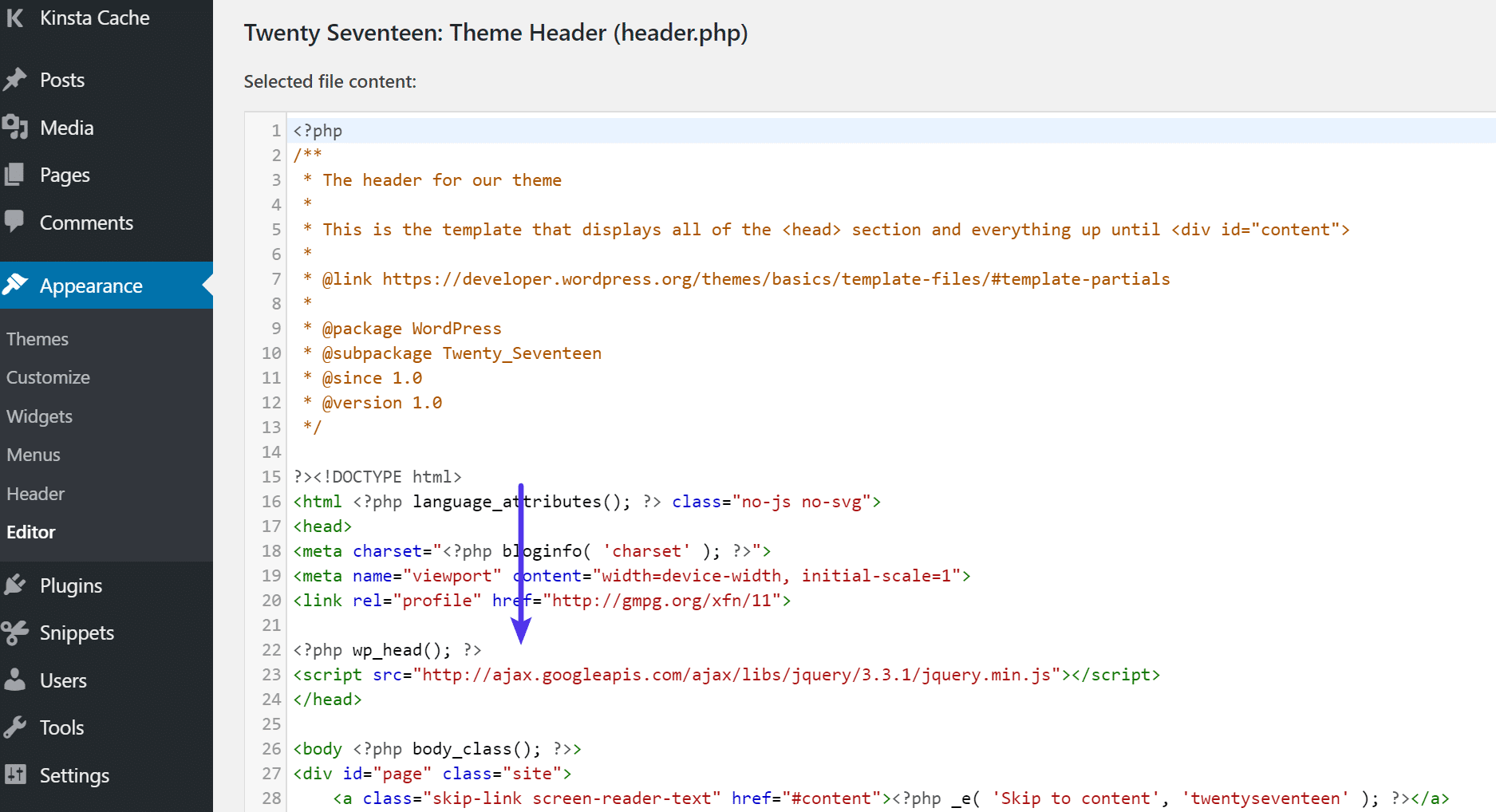 Extern HTTP script