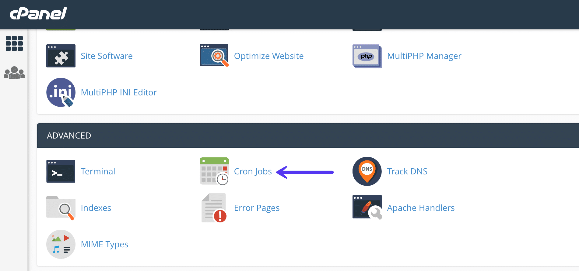 cPanel cronjobs