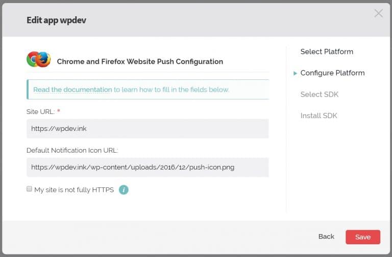 URL-pushnotificatie