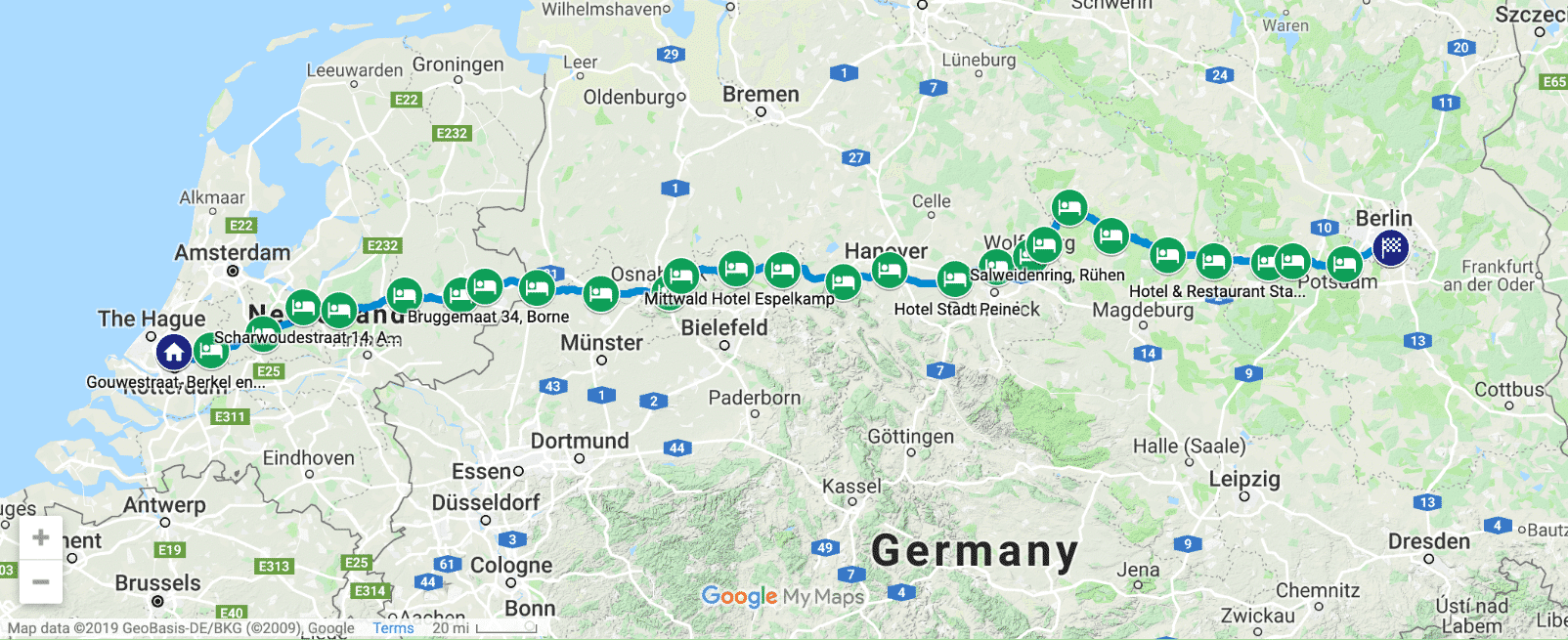 De looproute naar WordCamp Europe