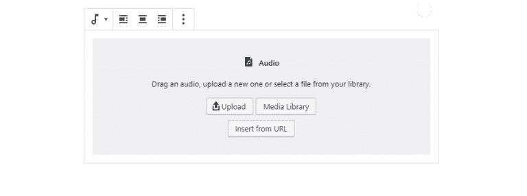 Een audioclip uploaden in WordPress