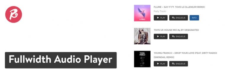 Fullwidth Audio Player-plugin