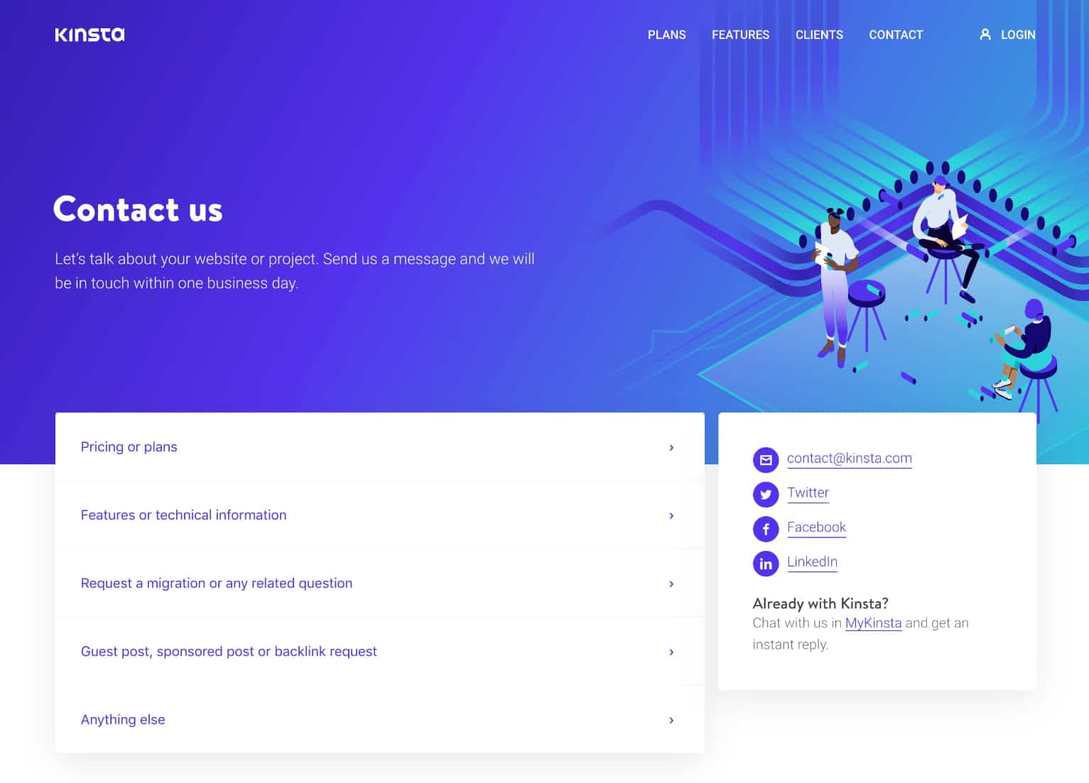 Kinsta sales
