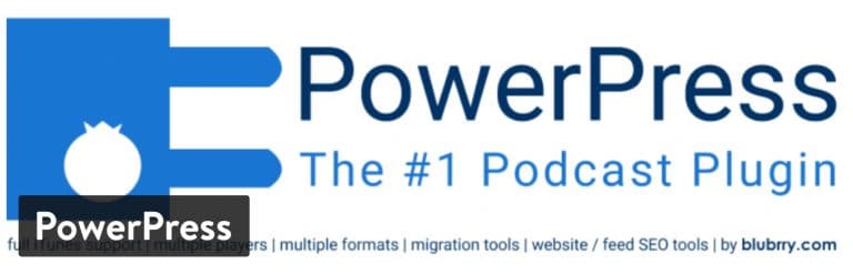 PowerPress Podcasting-plugin van Blubrry