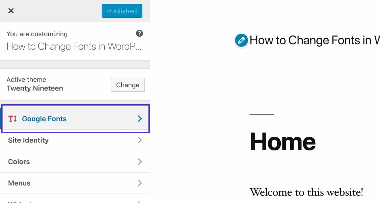 Google Fonts in Customizer