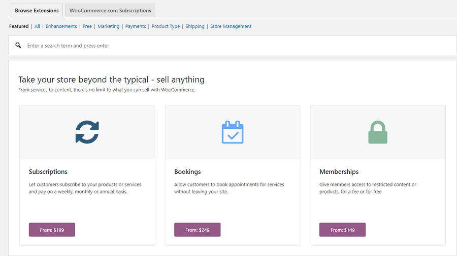 WooCommerce-extensies