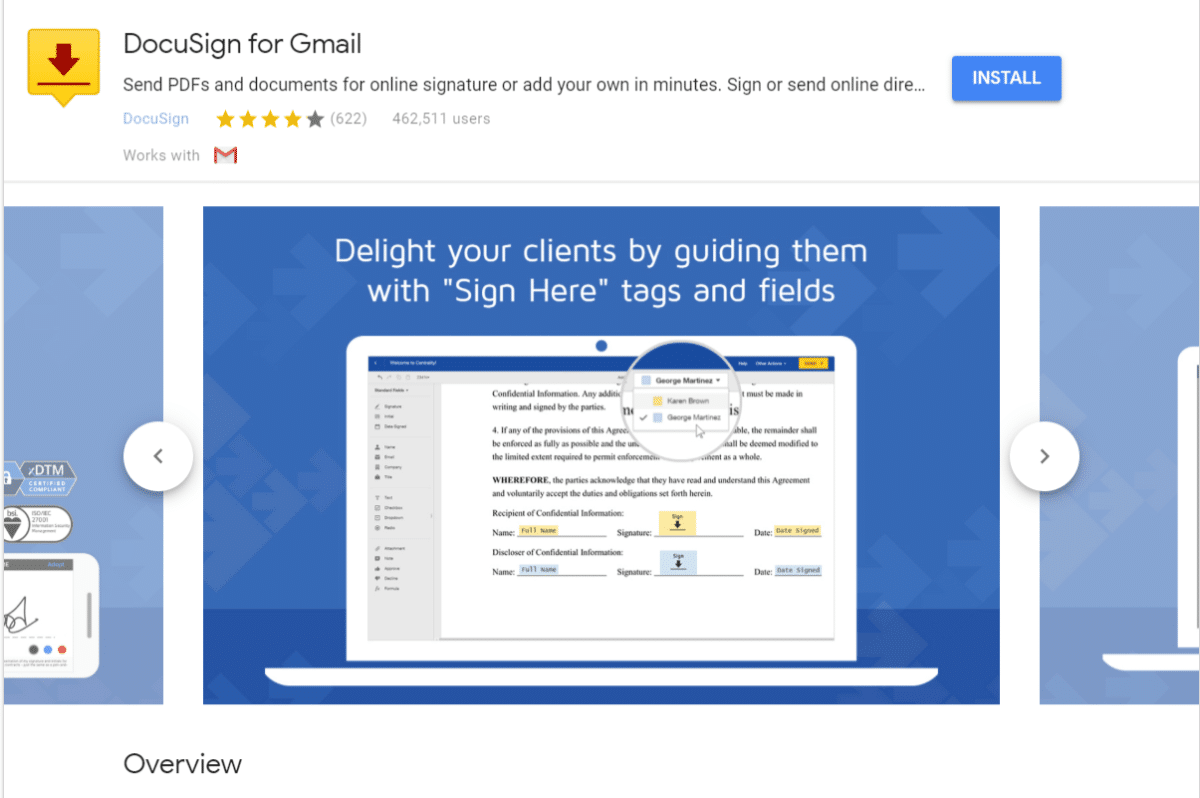 DocuSign for Gmail