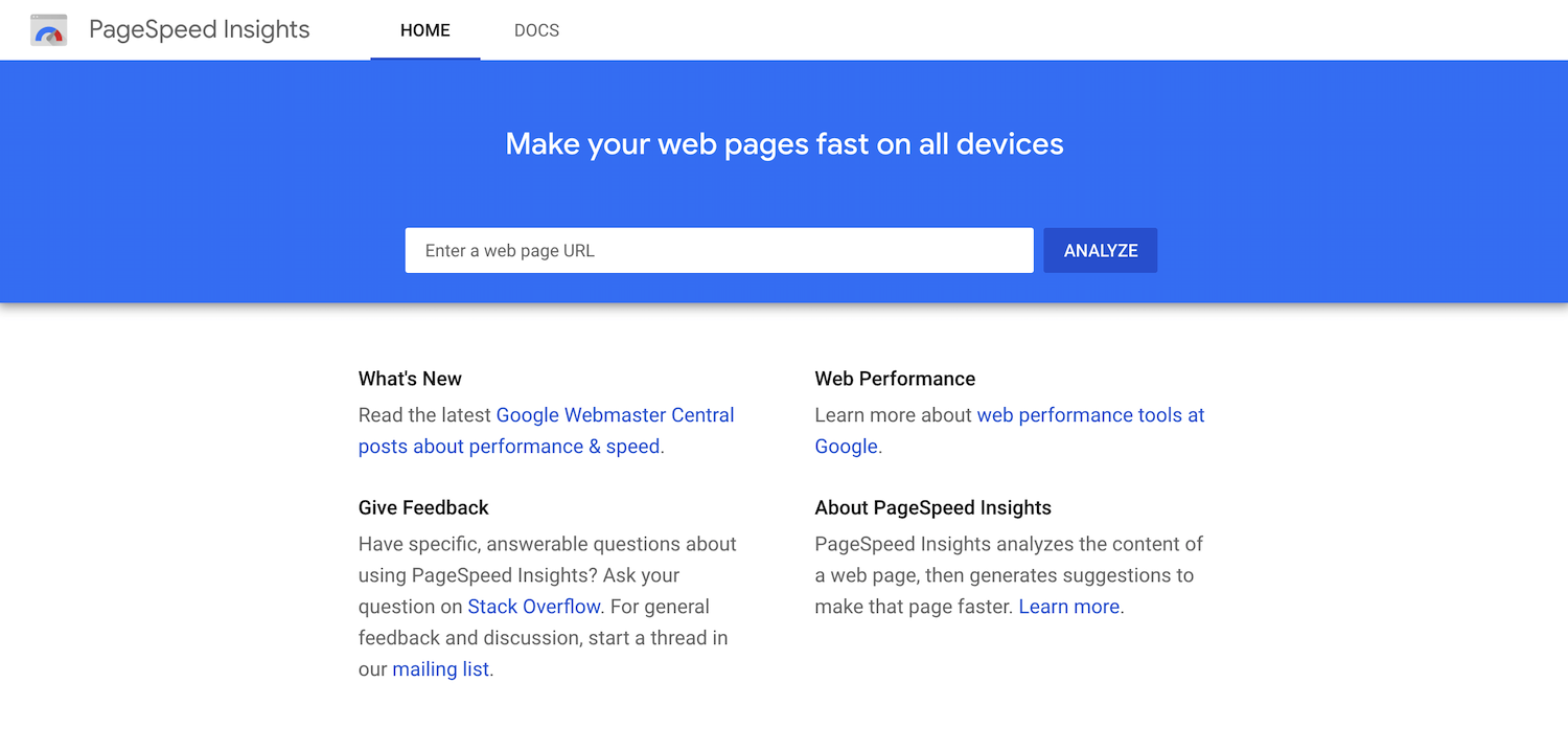 Google PageSpeed Insights