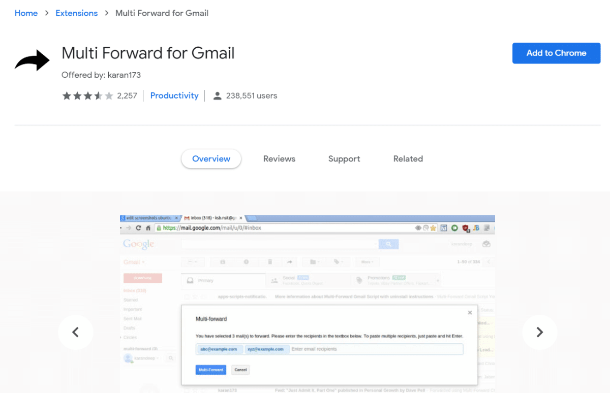Multi Forward for Gmail