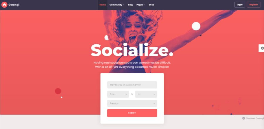 gwangi - WordPress membership theme