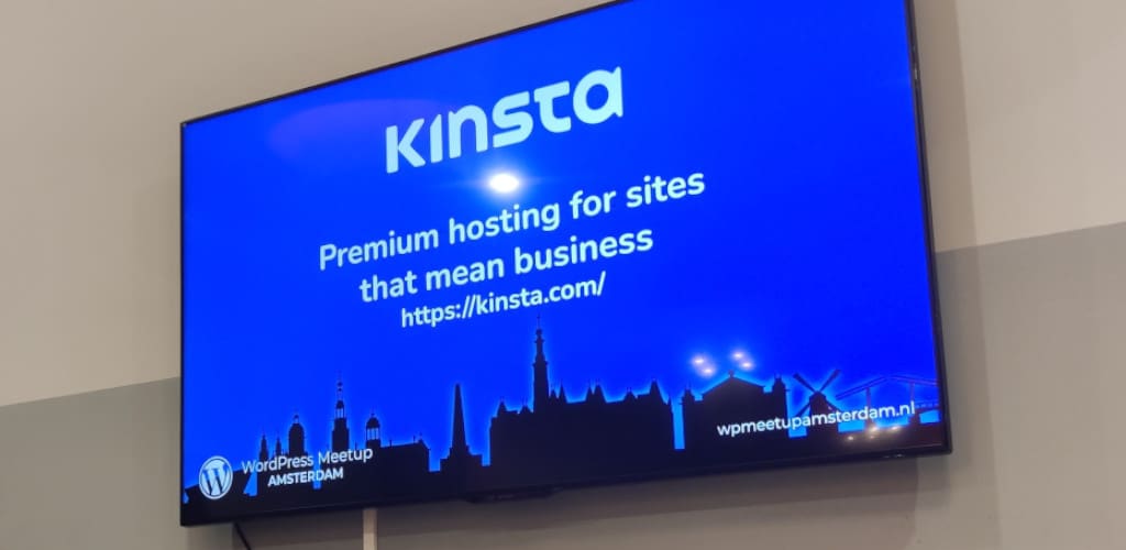 Kinsta sponsort WP Meetup Amsterdam