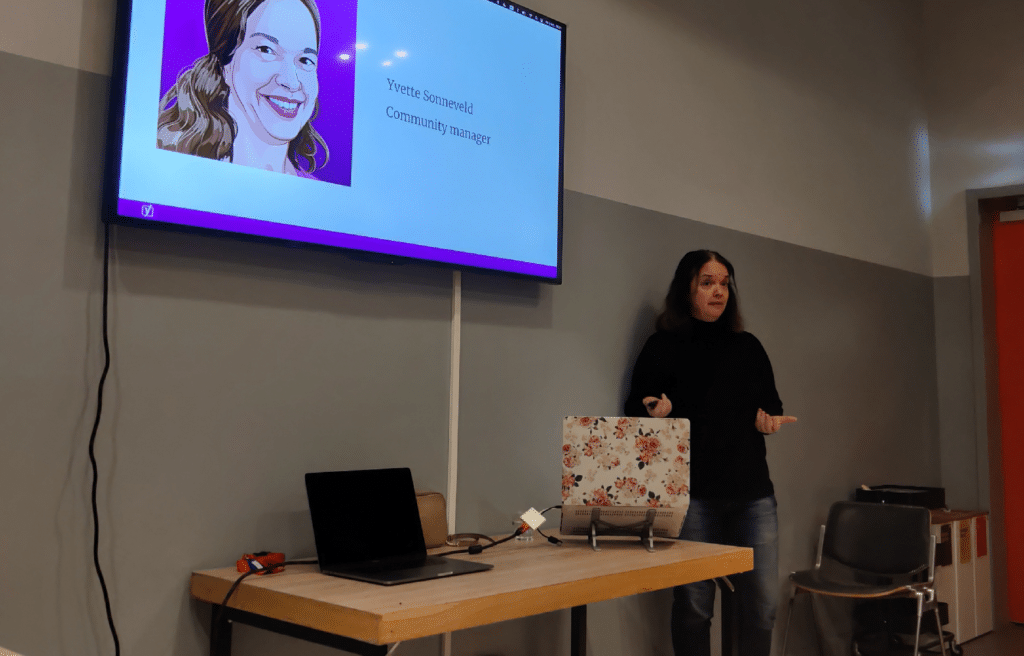 Yvette Sonneveld op de WP Meetup Amsterdam