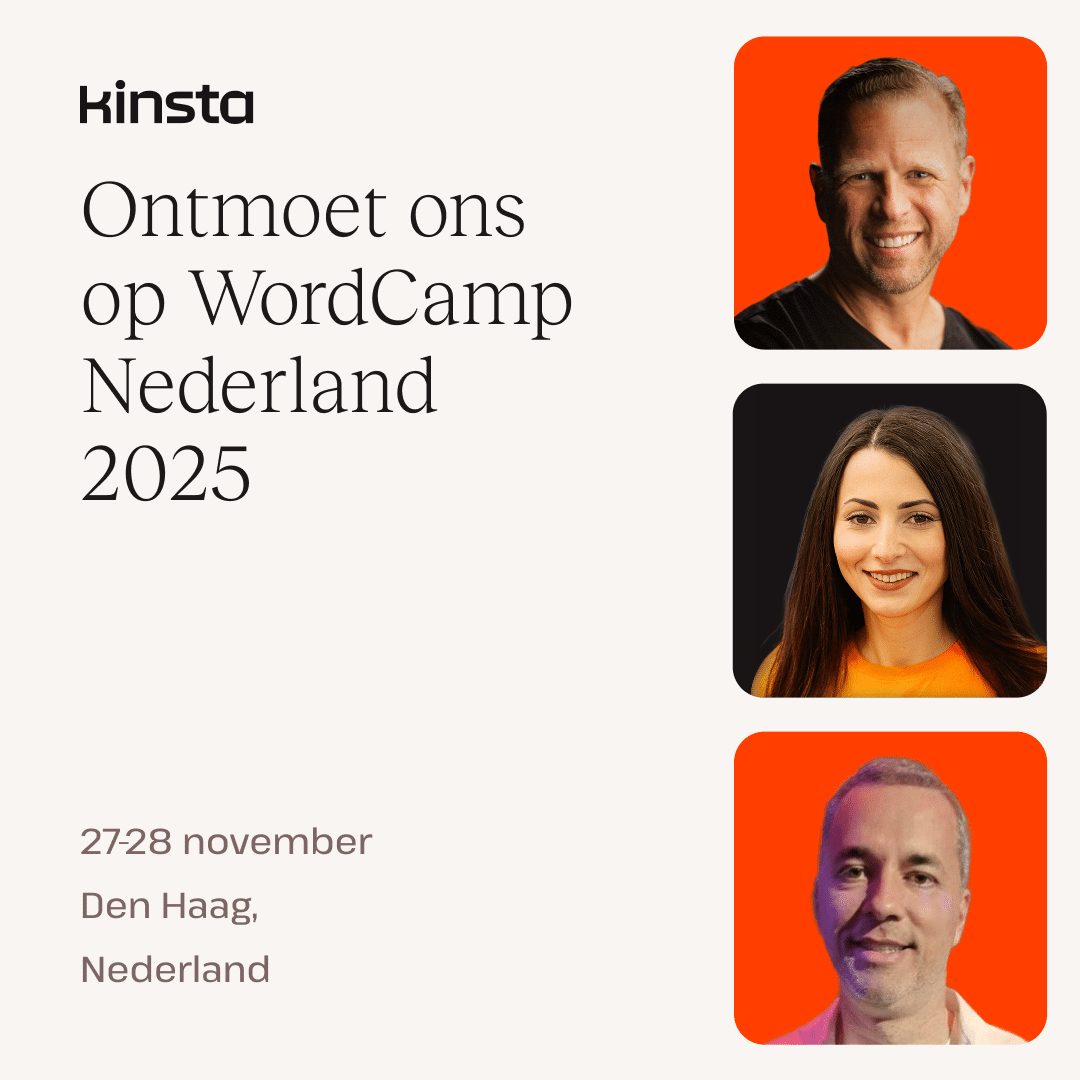 Het Kinsta team op WordCamp Netherlands 2025