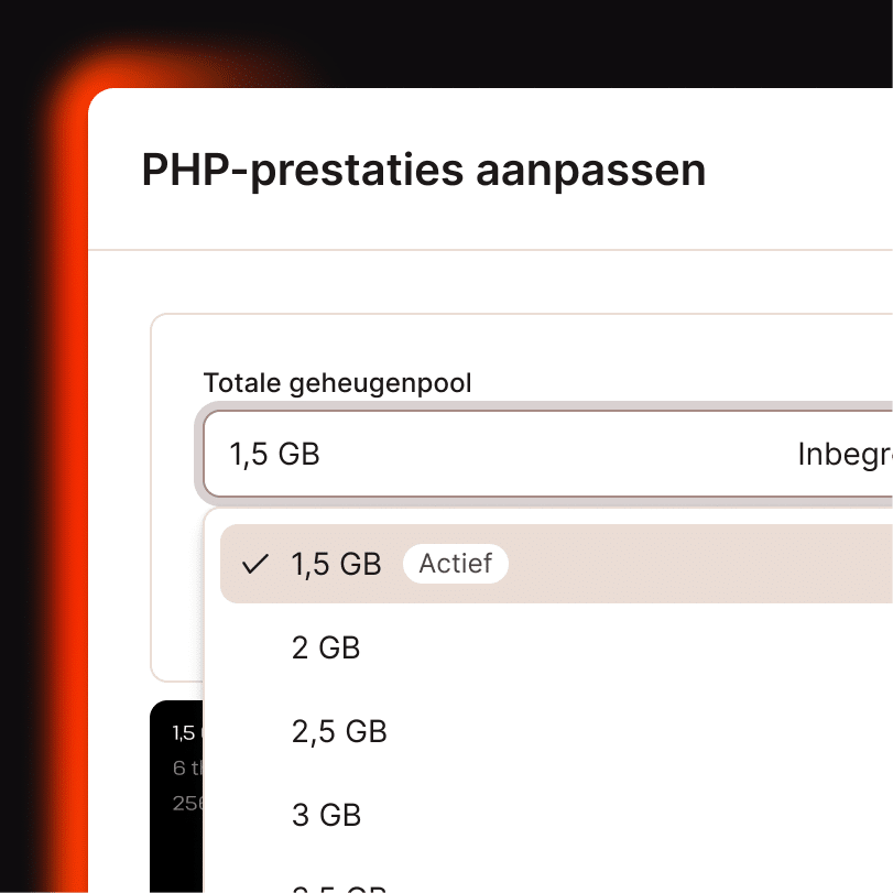 Meer totaal geheugen