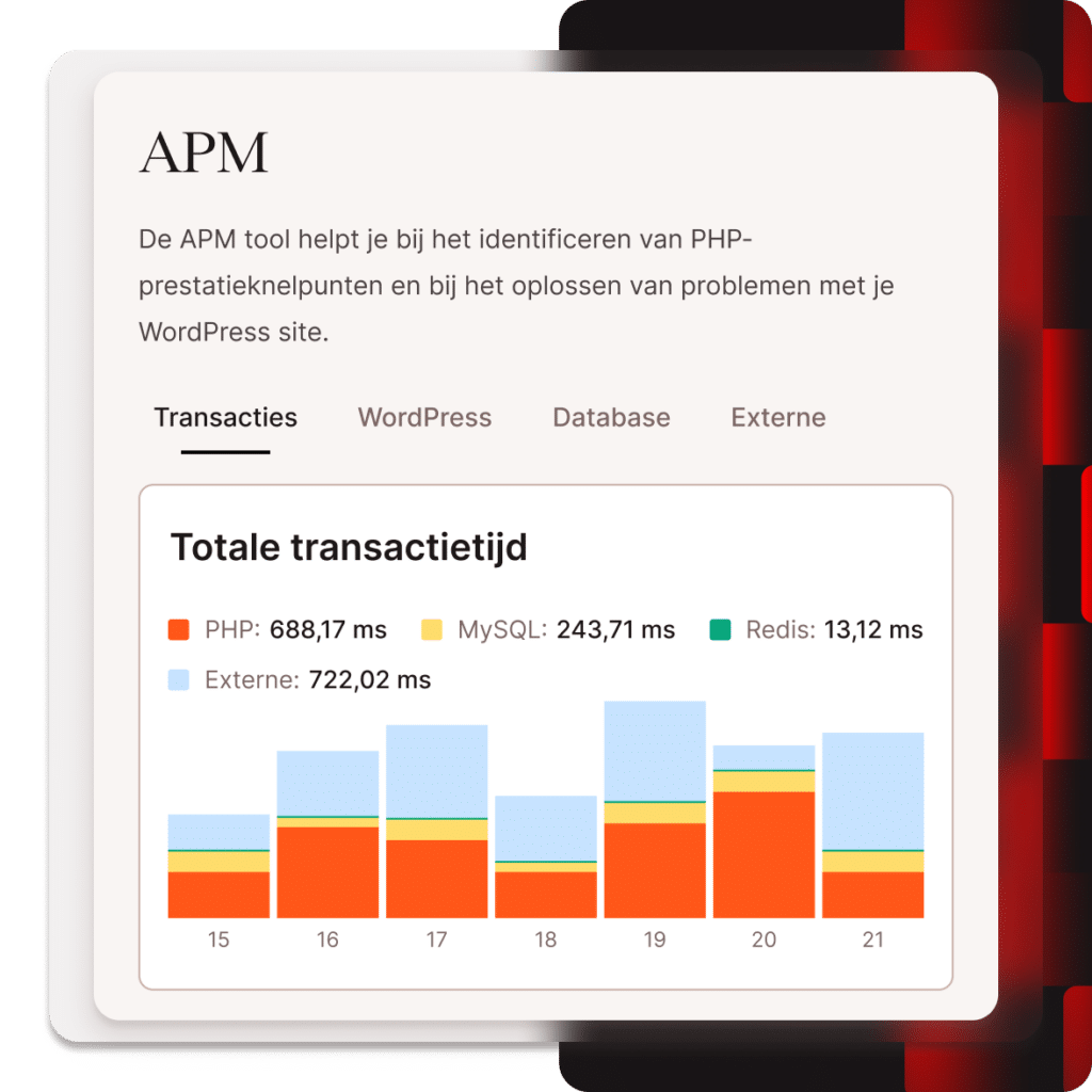 Met Kinsta APM kunt u knelpunten in PHP opsporen en problemen met uw WordPress-site oplossen.