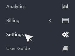 admin settings