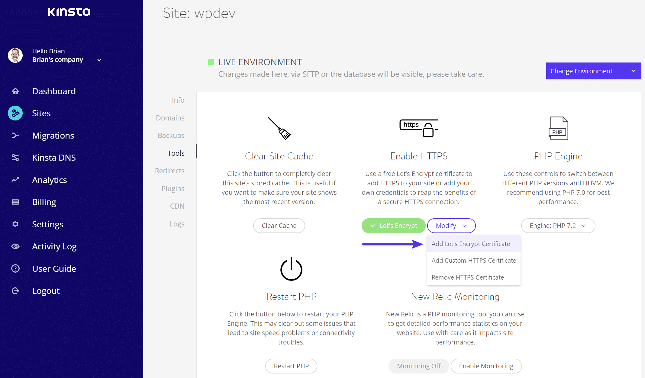 Adicionar SSL (Let's Encrypt)