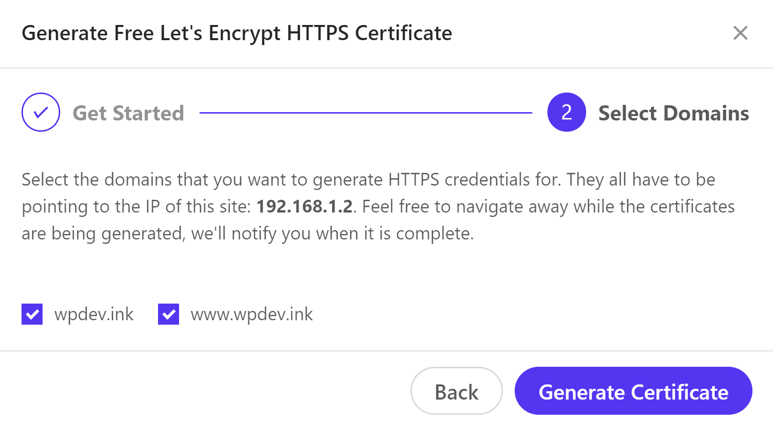 HTTPS credenciais domínios