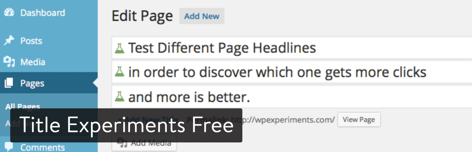 Plugin WordPress Title Experiments Free 