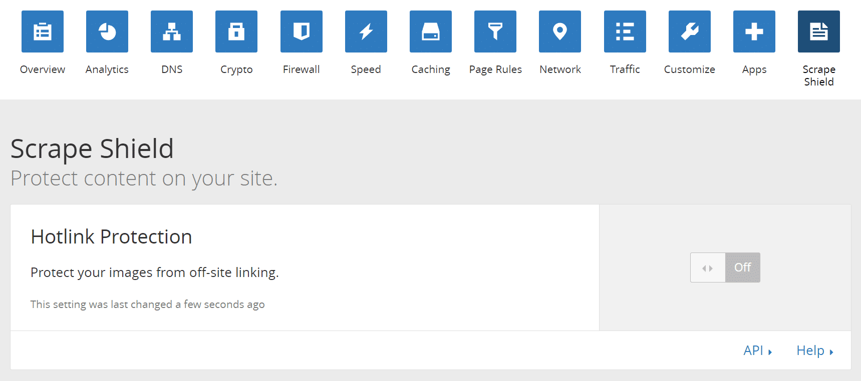 Proteção de hotlink Cloudflare