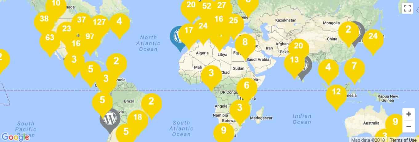 WordCamps ao redor do globo