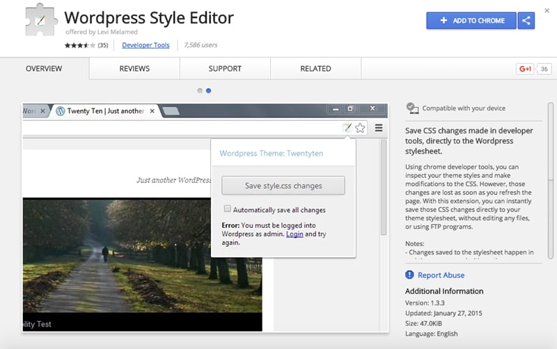 WordPress Style Editor