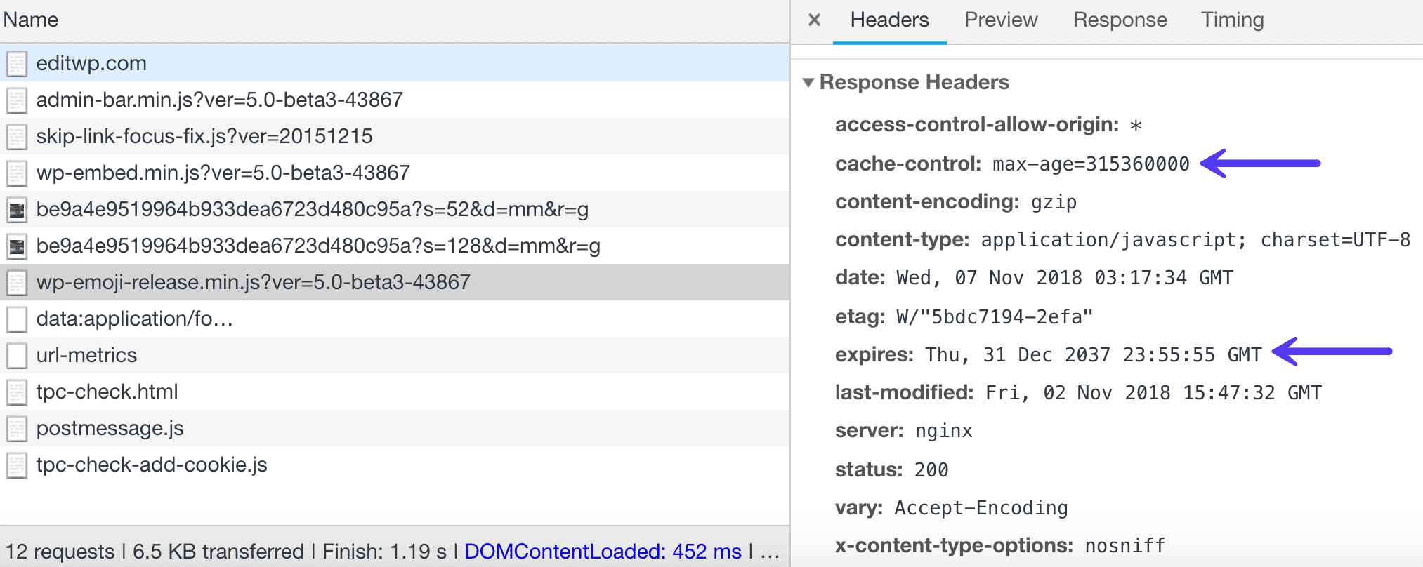 Aproveite o cache do navegador - cabeçalhos de armazenamento em cache