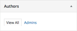 abas do menu personalizado wordpress para autores