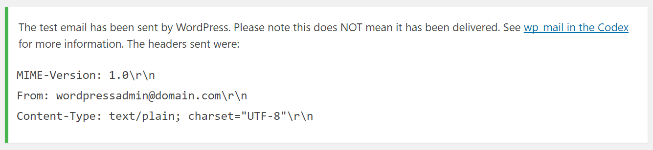 Confirmação de email de teste