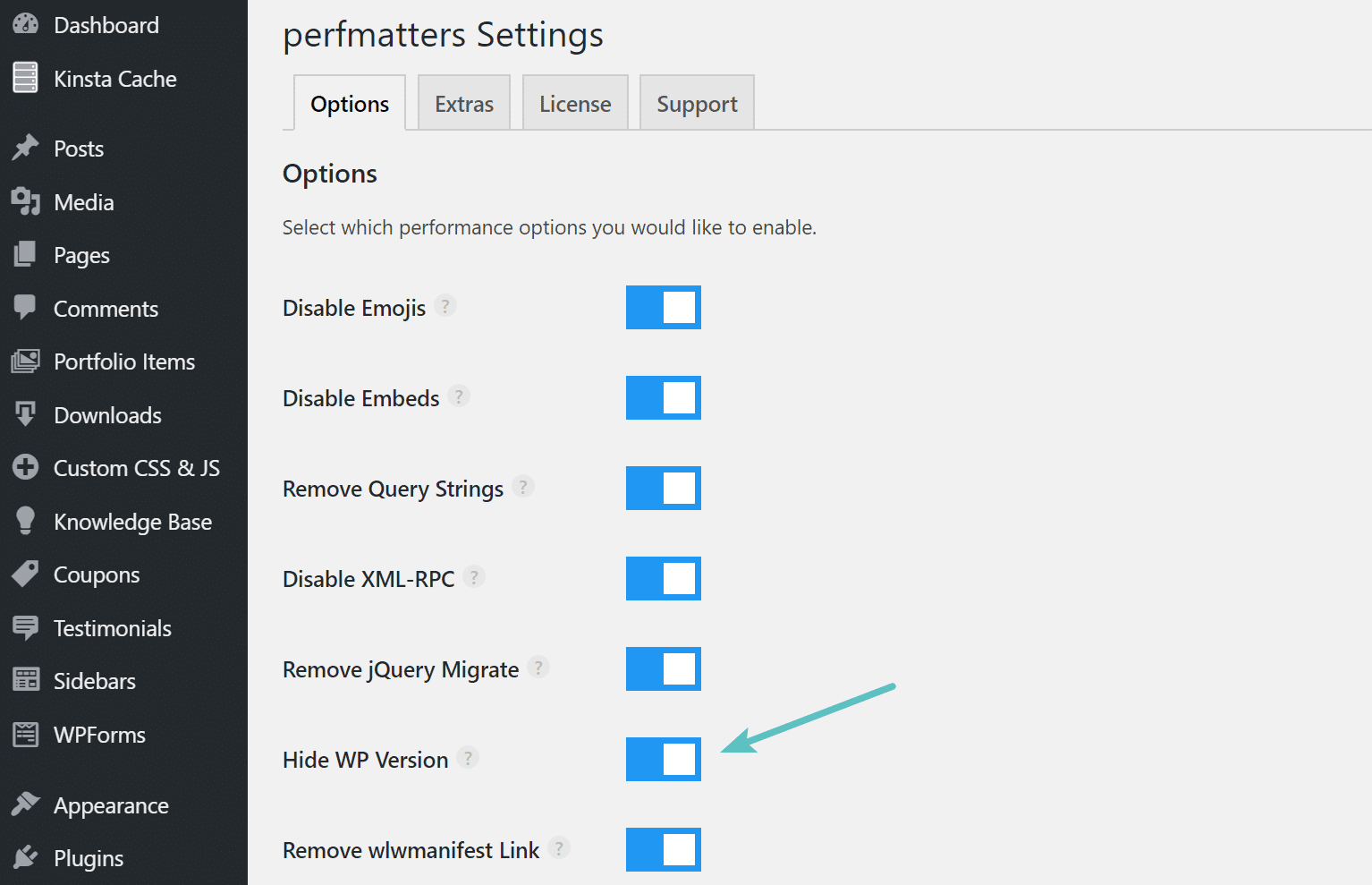 Ocultar versão do WordPress com perfurters