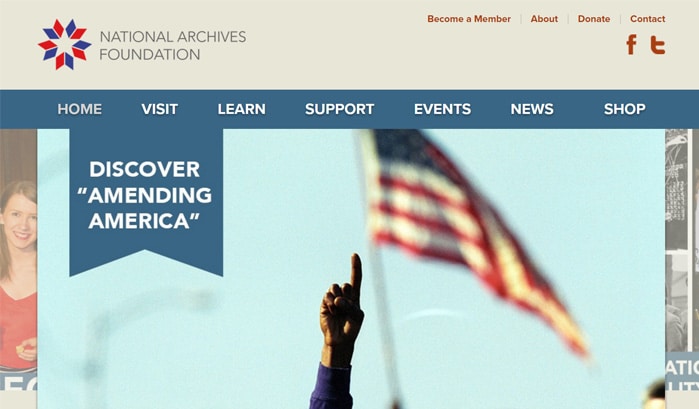 national archives foundation wordpress sites