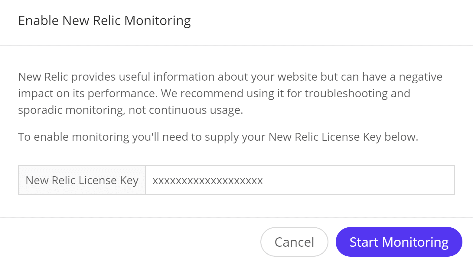 Iniciar monitorização com o New Relic