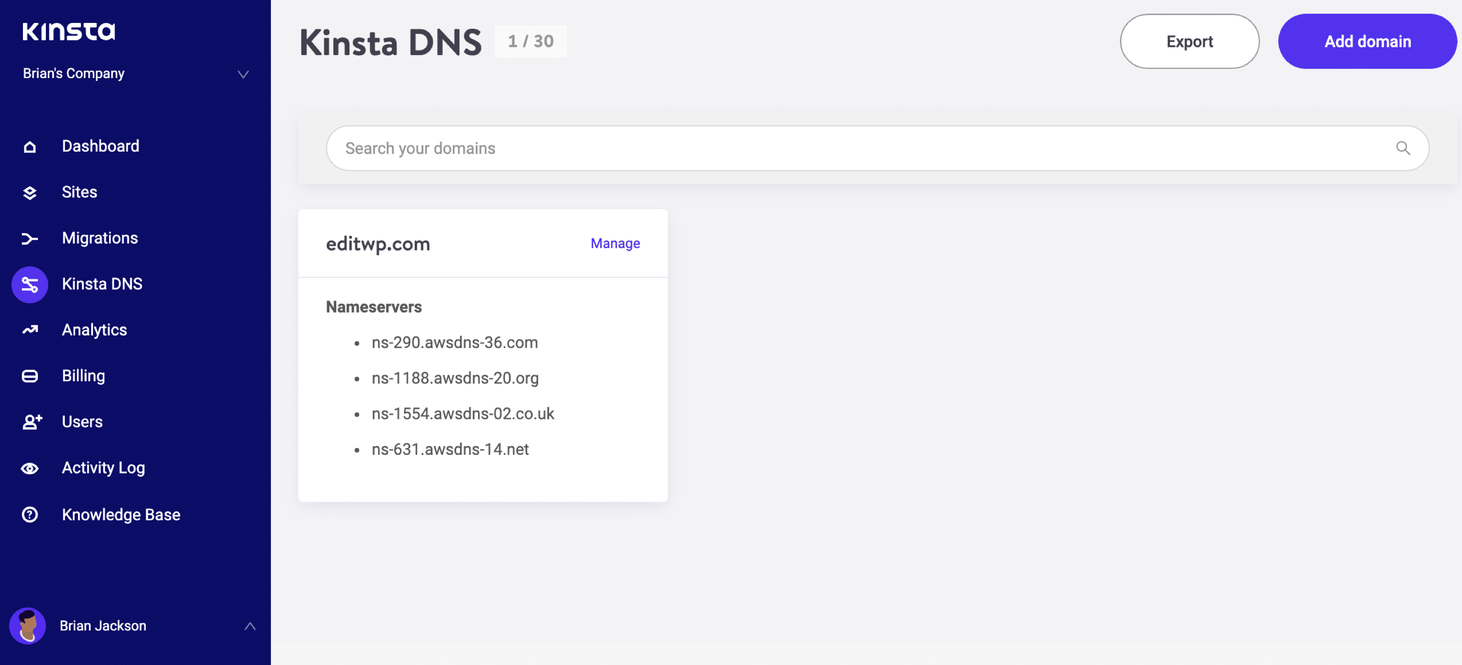 Nameservers DNS Premium
