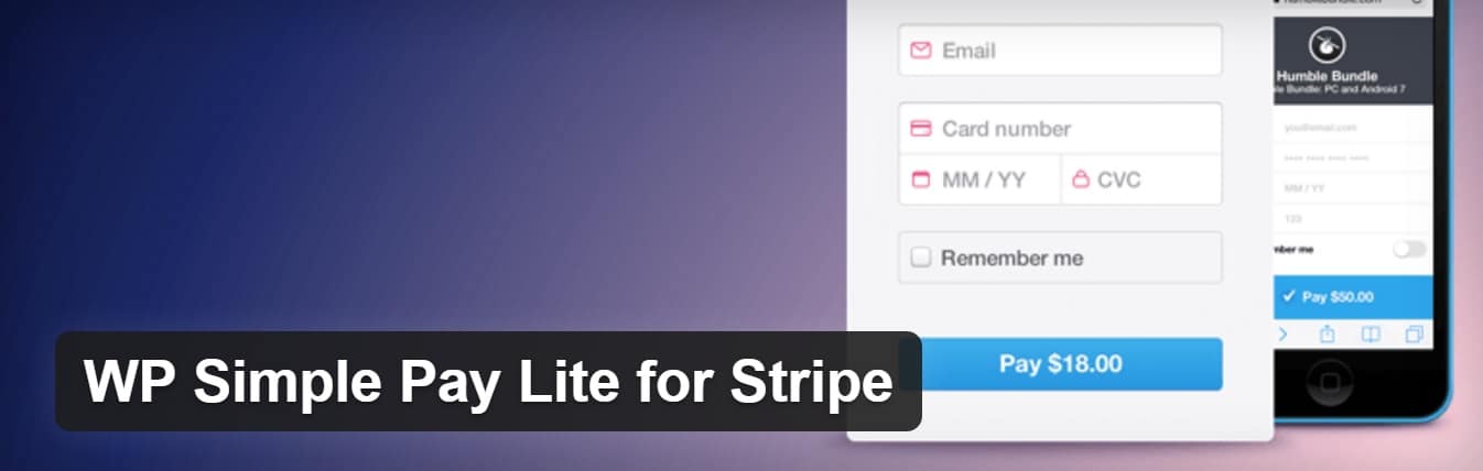 WP Simple Pay Lite para plugin Stripe WordPress