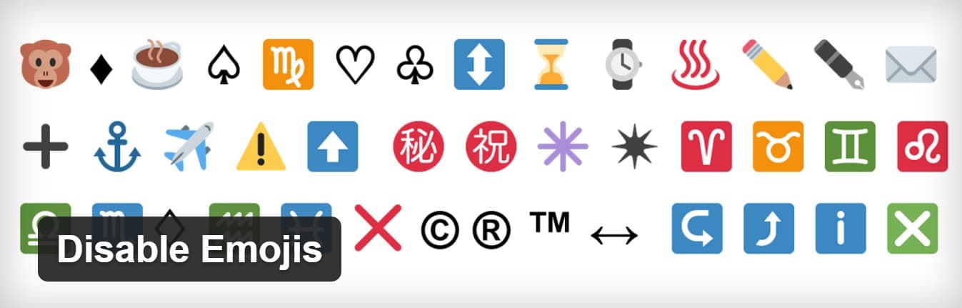 Plugin Disable Emojis