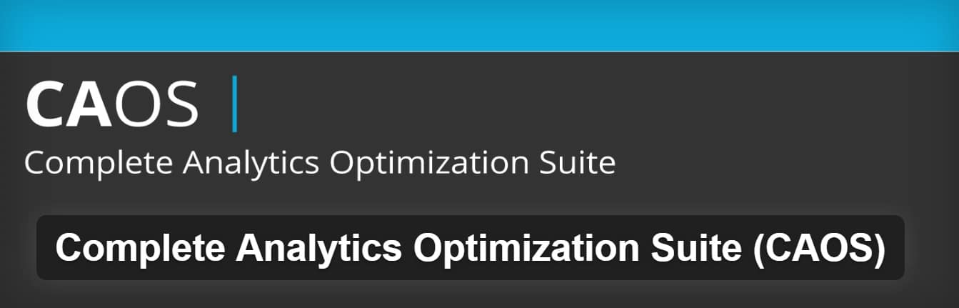 Plugin Complete Analytics Optimization Suite