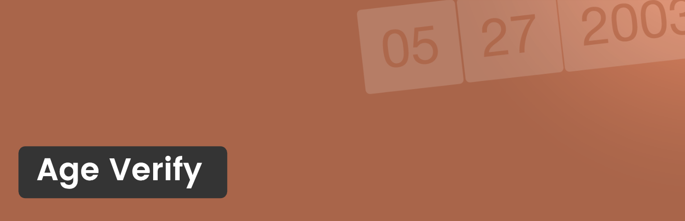 Age Verify WordPress plugin