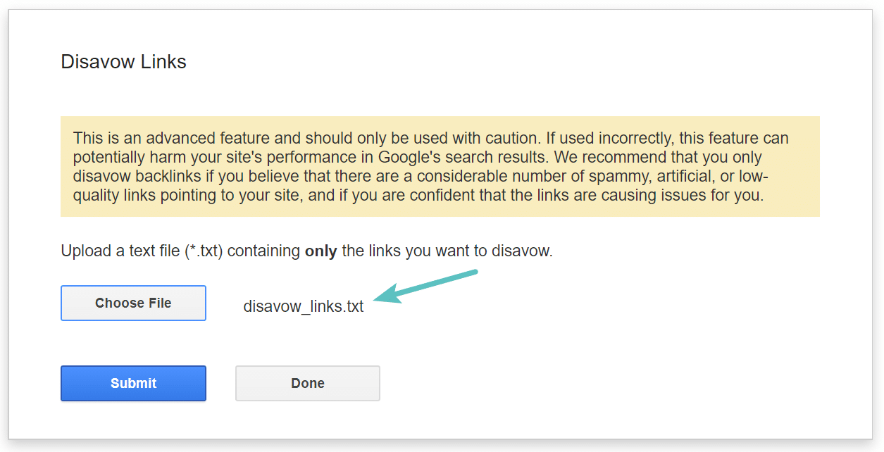 Submeter ficheiro de rejeição