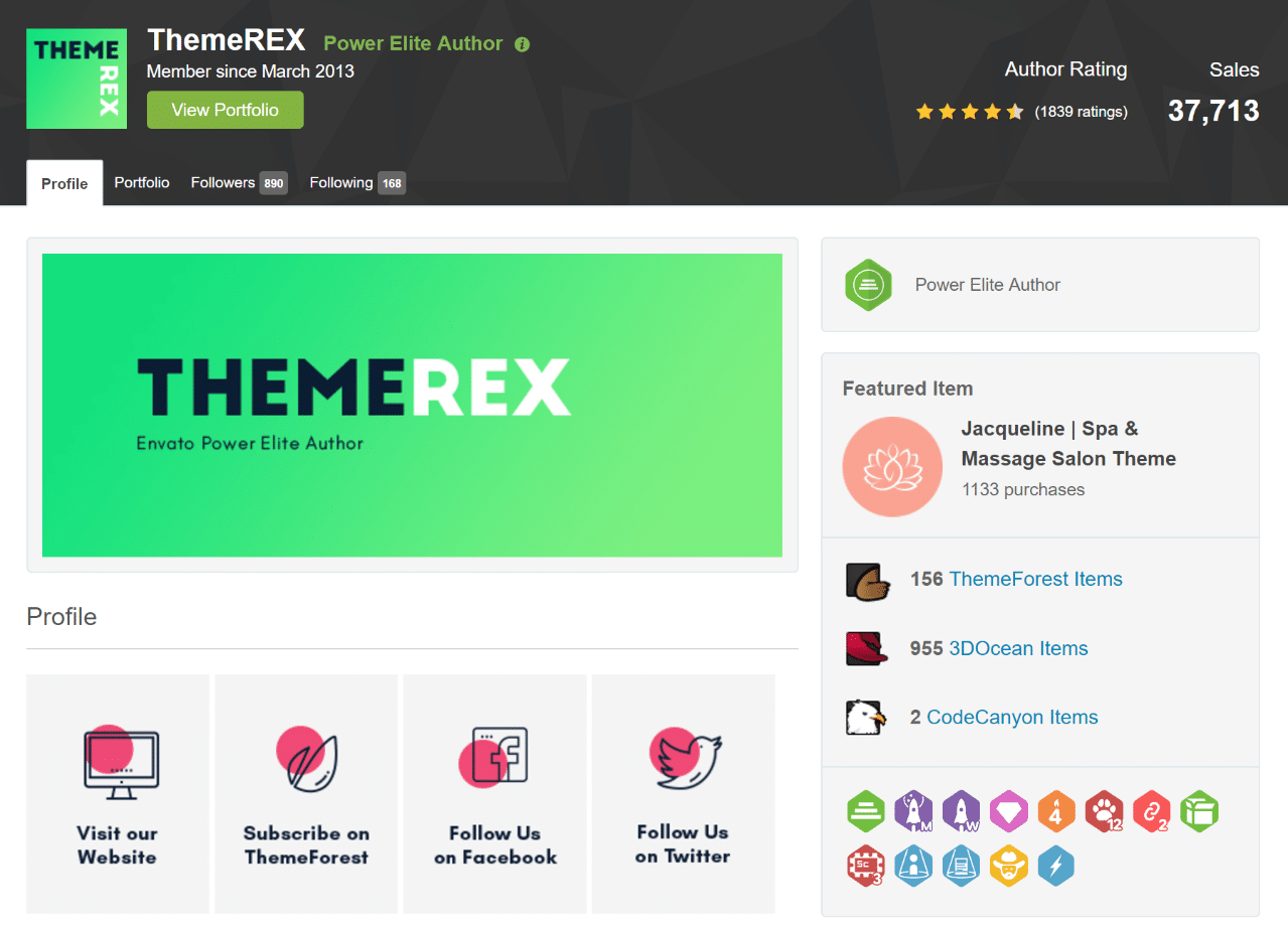 ThemeRex autor de elite do poder