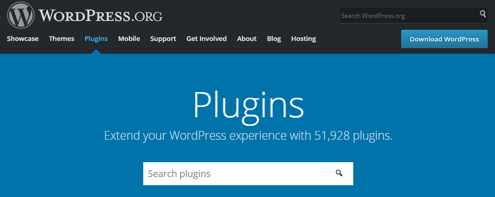 O diretório oficial de plugins do WordPress.org