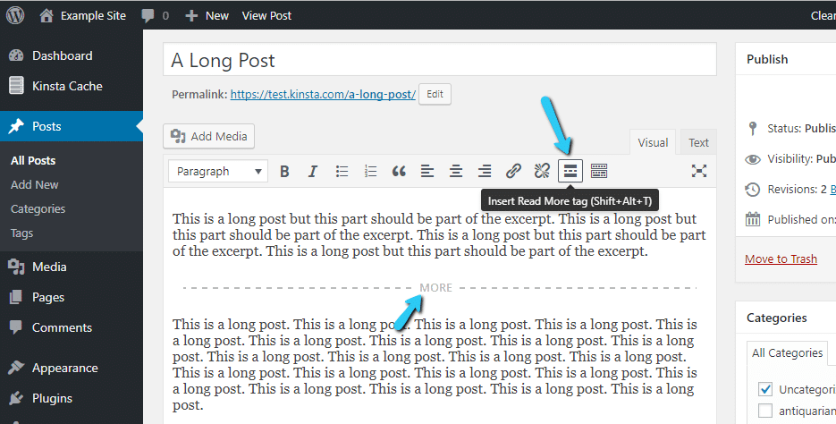 Como usar a tag “mais” no WordPress 