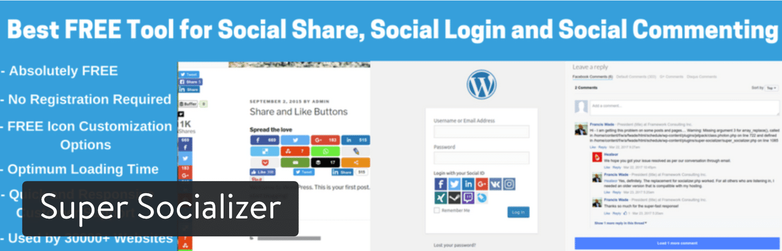 Plugin WordPress Super Socializer