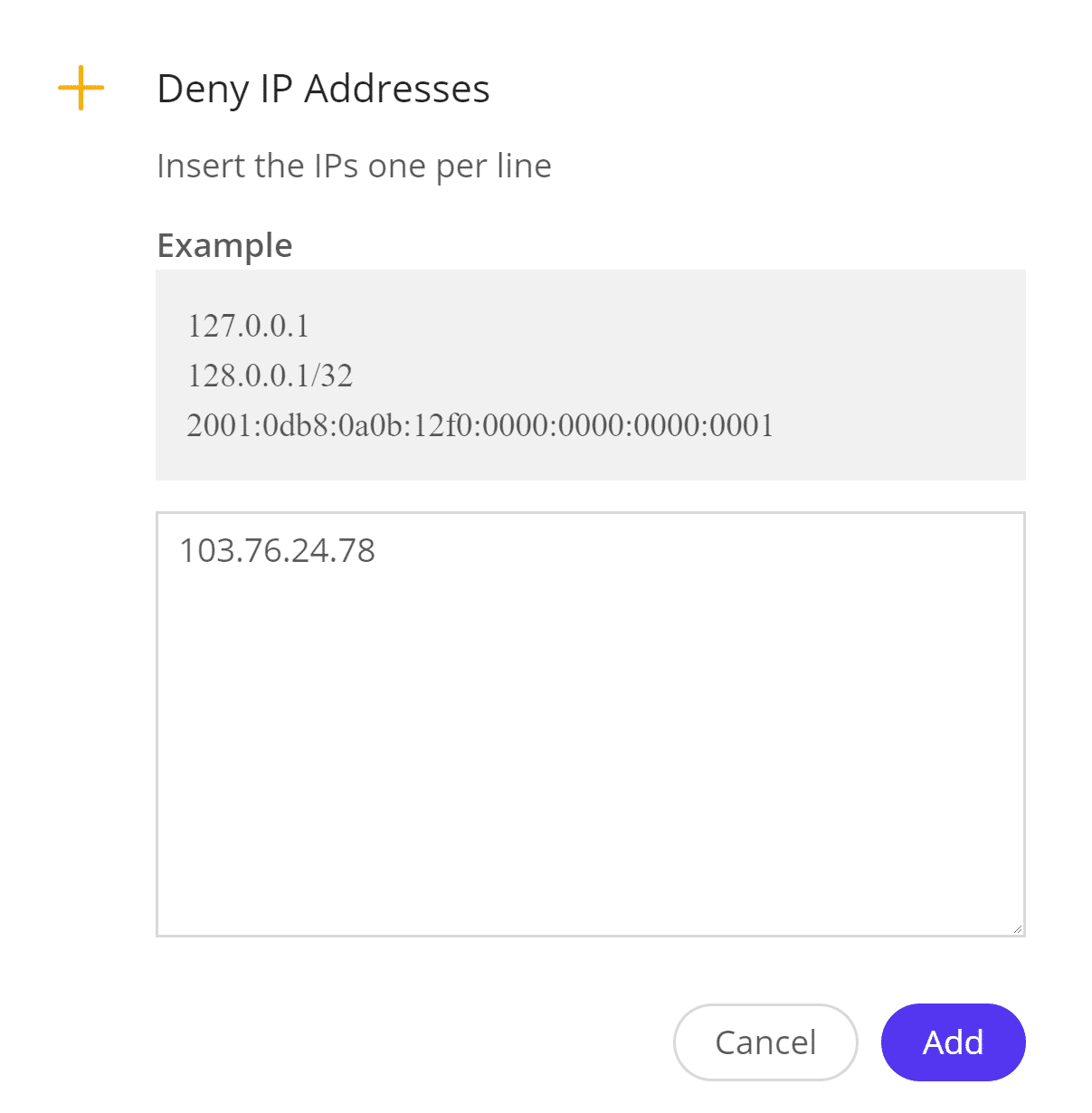 Negar endereços de IP
